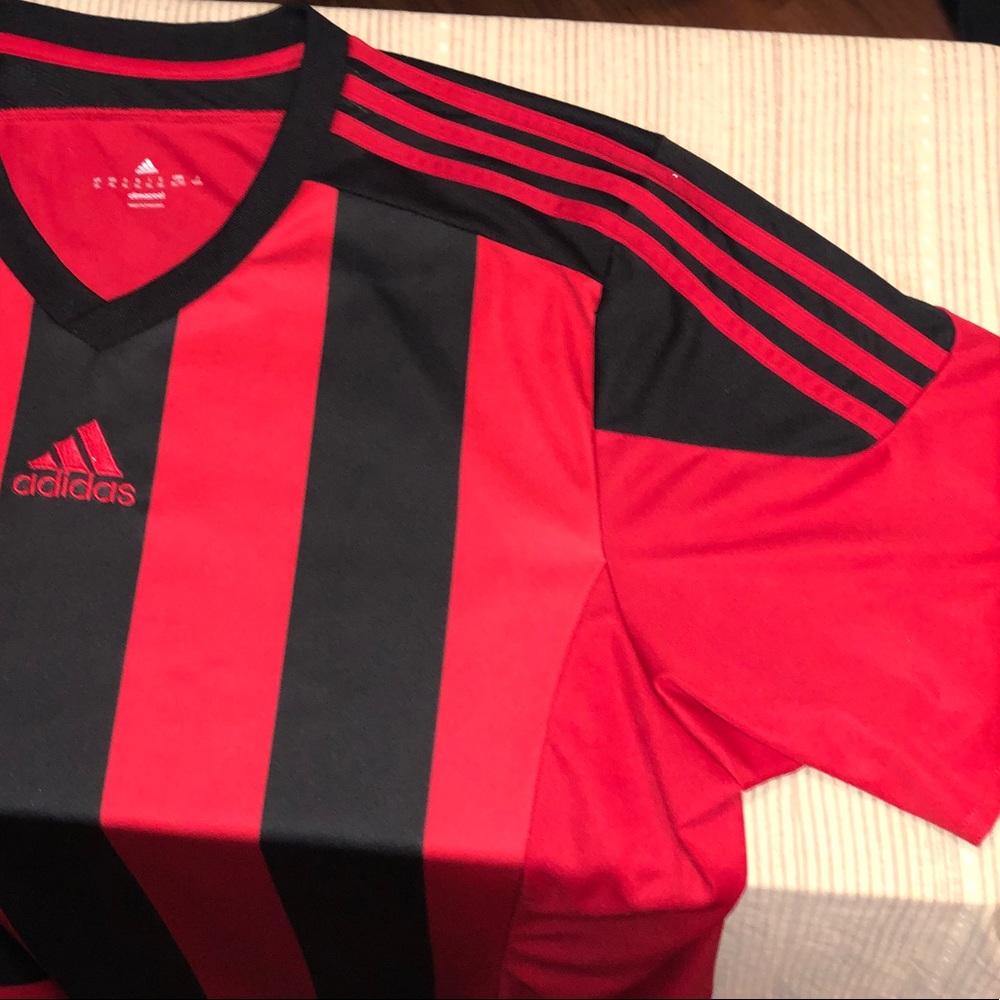 Adidas Soccer Style Shirt Red and Black - Men’s XL
